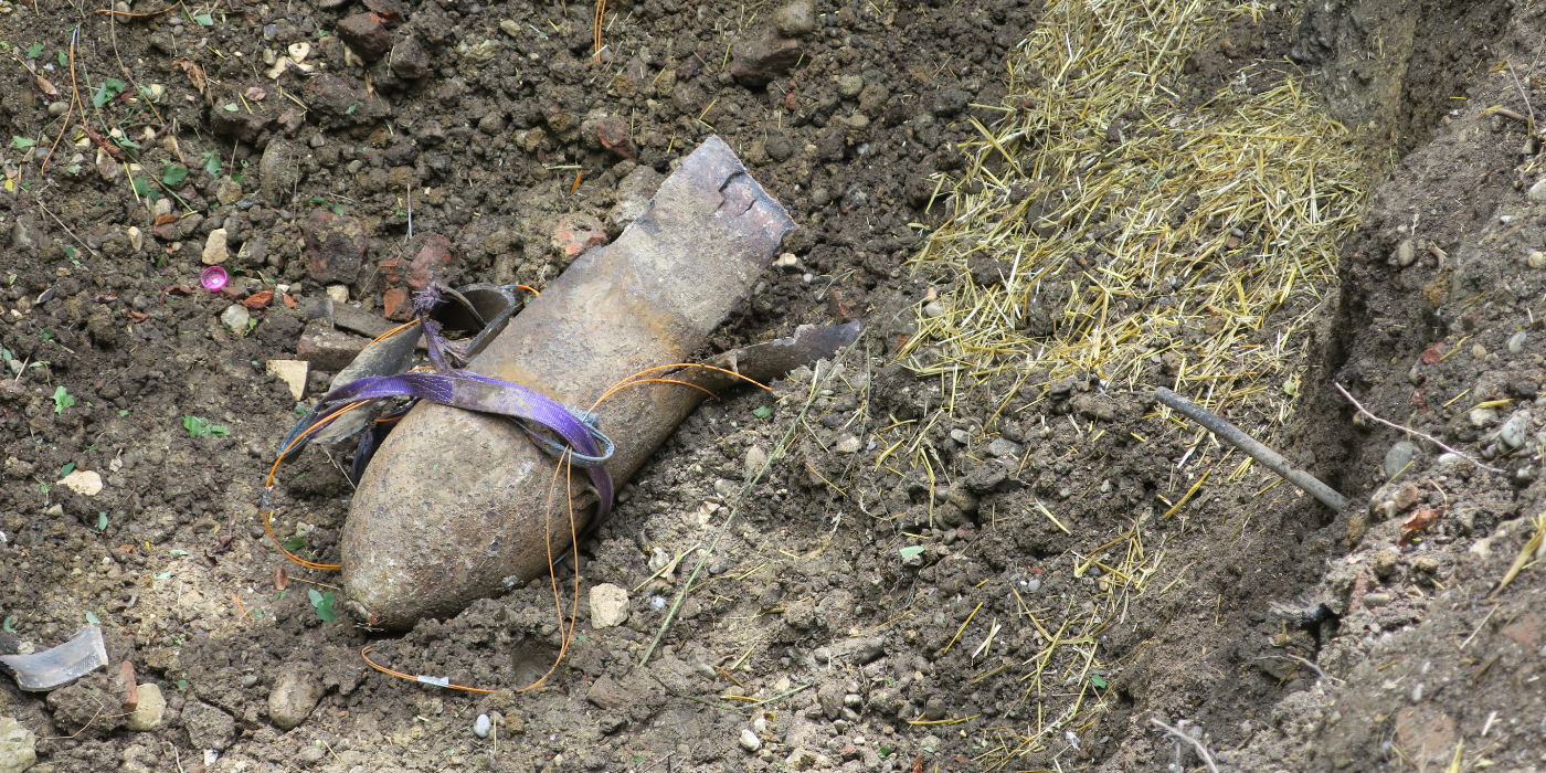 Involment in the neutralisation of an aerial bomb in Vurberk